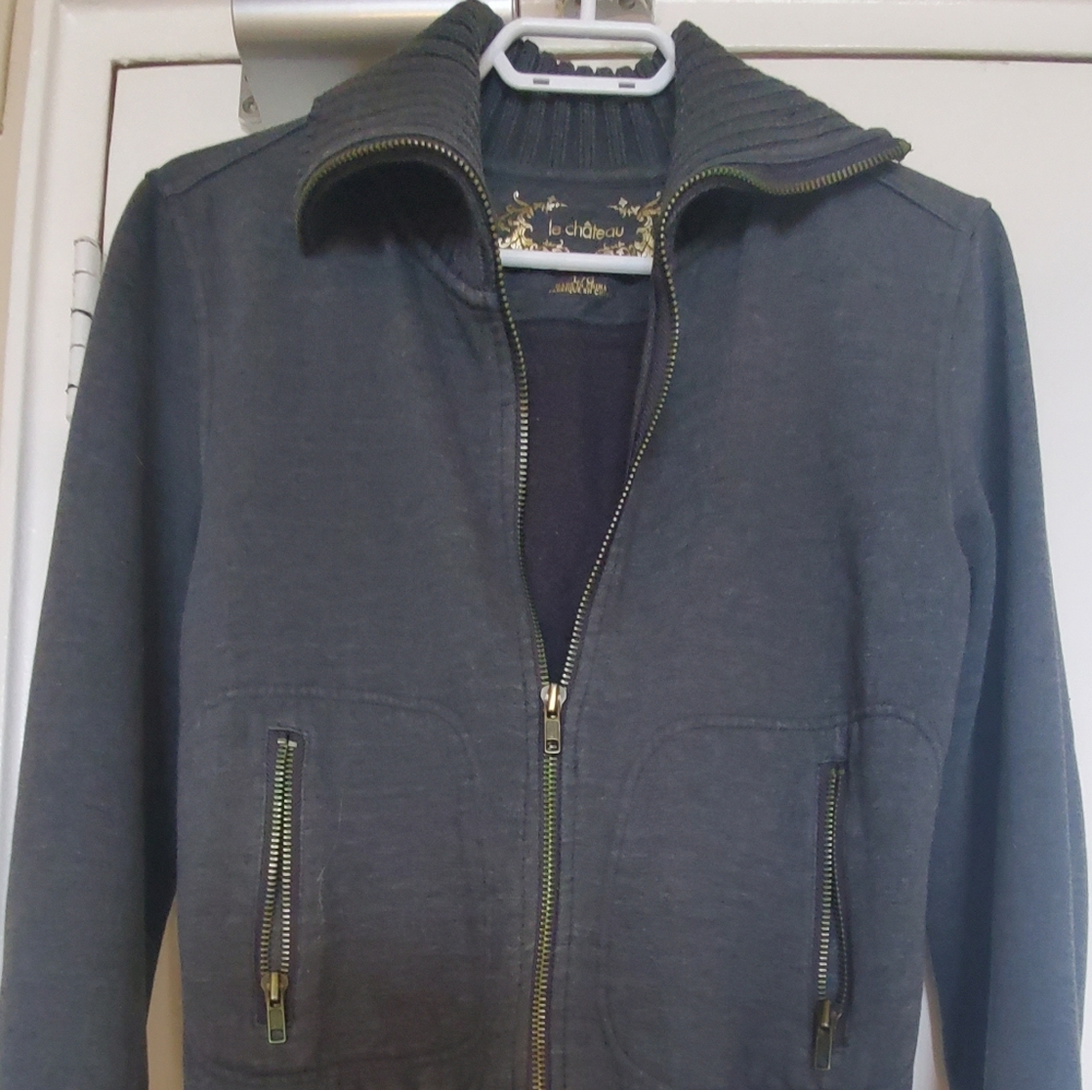 Vintage Grey Sweater Jacket